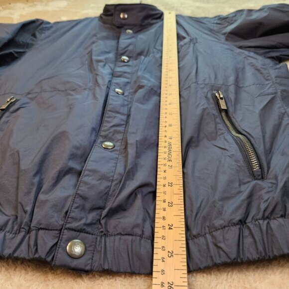 Massimo Dutti Jacket Lightweight Snap Buttons Blue Pockets Long Sleeve Mens Sz L - Picture 5 of 12